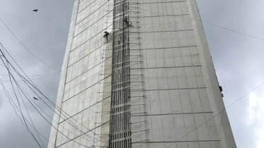 Construction Workers work