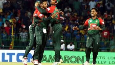 Team Tigers against Sri Lanka in Nidahas Tr-Nation Series 2018