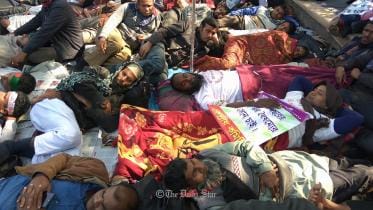 Non-MPO Teachers' hunger strike