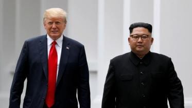 US President Donald Trump and North Korean leader Kim Jong