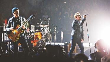 U2 concert for Paris attack victim