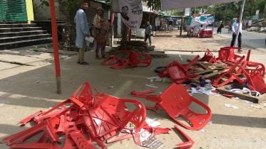 BNP mayor candidate Nazrul Islam Monju vandalised