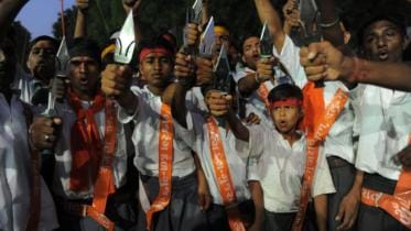Volunteers of Bajrang Dal