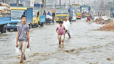 Waterlogging in Dhaka