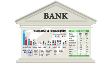 Foreign banks profits plunge
