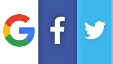Google, Facebook and Twitter