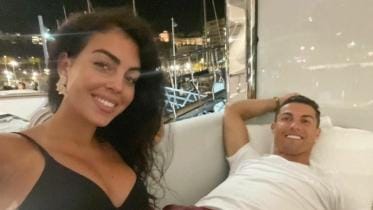 Cristiano Ronaldo and Georgina.