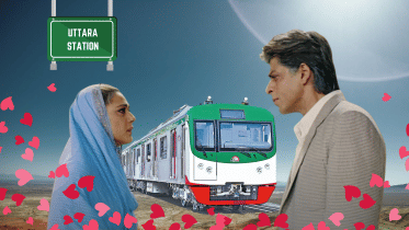 Long distance lovers meet due to Dhaka metro rail