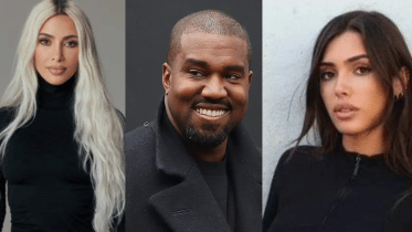 Kim, Kanye and Bianca Censori