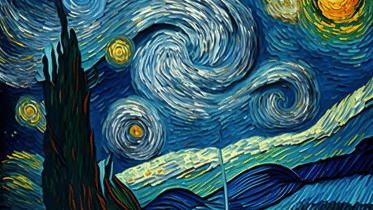 Starry Night Midjourney