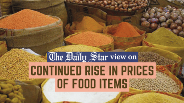 continued rise in prices of food items