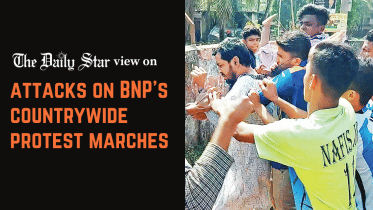 attacks on BNP's countrywide protest marches