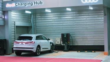 Audi electric charging station