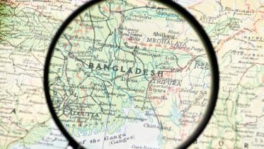 Bangladesh on map