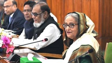 PM Hasina in Cabinet meeting