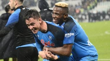 giacomo raspadori and victor osimhen