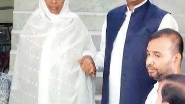 Zahangir Alam and his mother