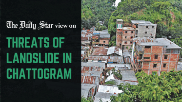 threats of landslide in chattogram