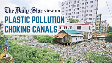 plastic pollution choking canals