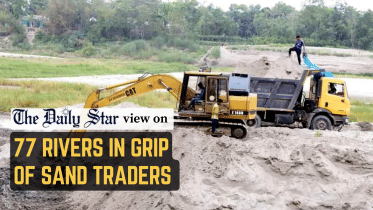 Sand extraction from 77 rivers