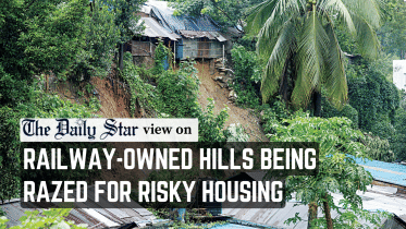 railway-owned hills being razed for risky housing in chattogram