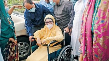 pacemaker implanted in khaleda's chest