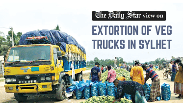 extortion of vegetable trucks in sylhet