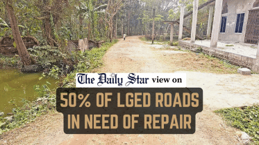 50 percent of LGED roads in need of repair