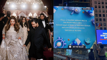 Taposh-Munny become grandparents, celebrate on Times Square billboard