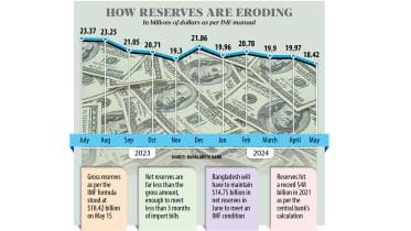 Bangladesh foreign exchange reserves decline