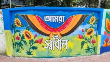 Rickshaw art turn Dhaka University walls into an art gallery