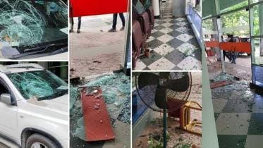 East West Media Group's office vandalised