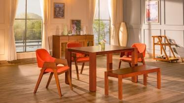 Modern minimalism: Because who needs clutter in the dining room?