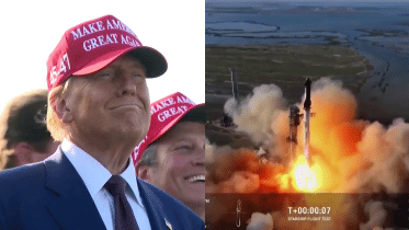 Starship test flight Donald Trump