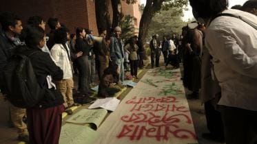 ULAB students protesting