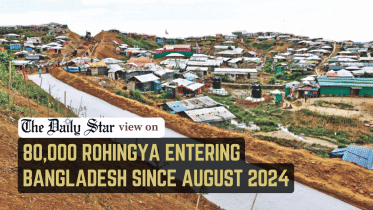 80,000 rohingya entering Bangladesh since August 2024