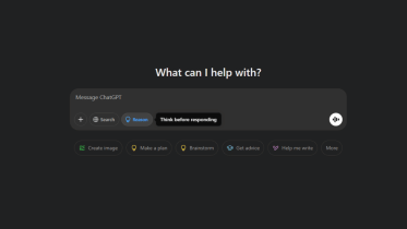 ChatGPT reason button