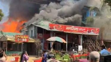 Fire at Sajek Valley resorts