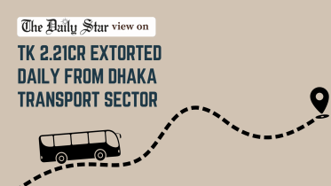 Tk 2.21cr extorted daily from dhaka transport