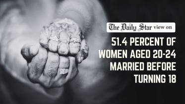 51.4 percent of women aged 20-24 married before turning 18