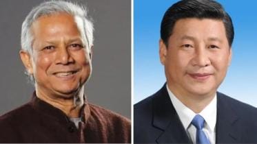 Muhammad Yunus meeting with Xi Jinping