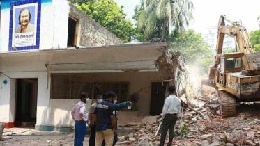 poet Rafiq Azad's house demolished in Dhanmondi