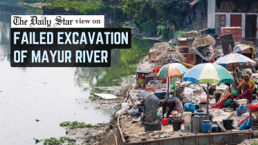 failed excavation of mayur river in Khulna