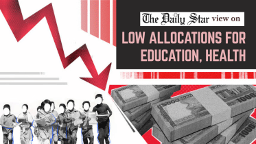 low allocations for education and health sectors