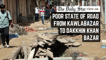 poor state of road from kawlabazar to dakkhin khan bazar