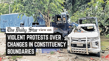 protest over constituency changes in Bangladesh