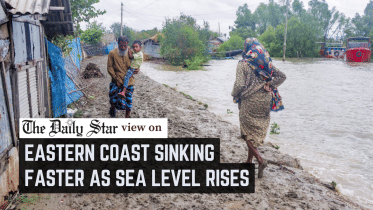 Eastern coast sinking faster as sea level rises