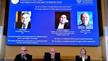 Trio wins Nobel prize in economics 2025