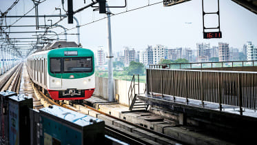 metro rail and intercity train fare discount Bangladesh