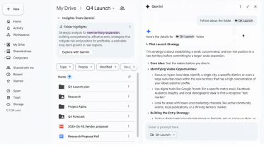 Google Drive folder summaries
